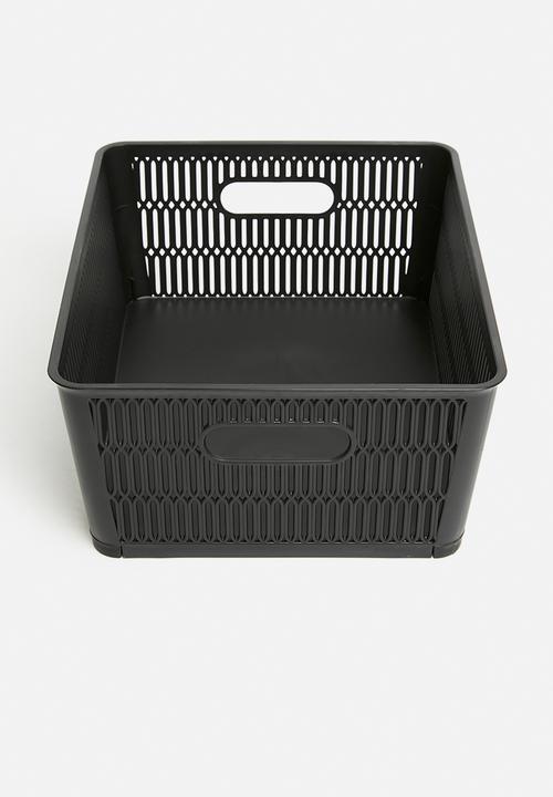 Storage Solutions - Meshy storage basket set of 2 - black