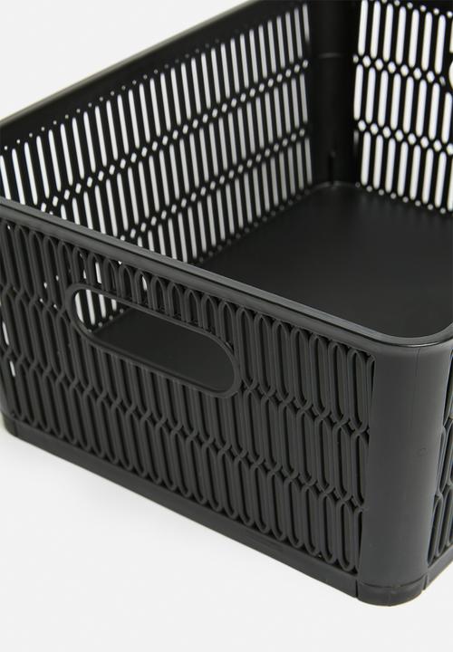 Storage Solutions - Meshy storage basket set of 2 - black