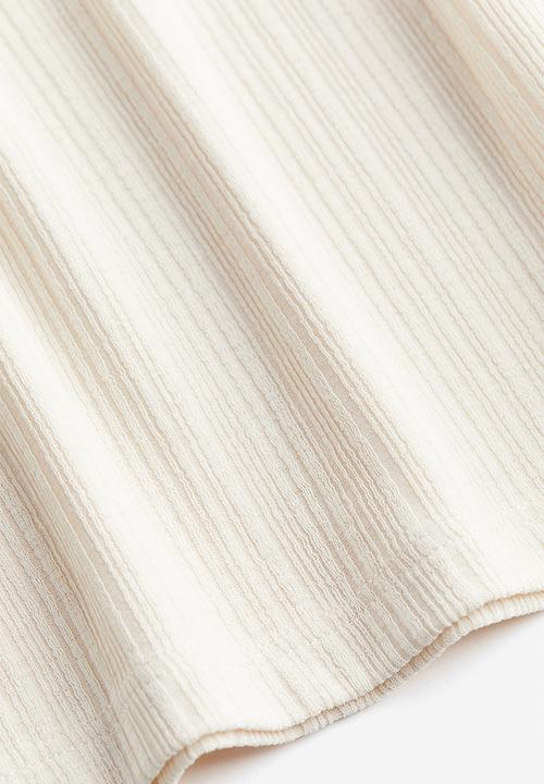 H&M - Ribbed top - white