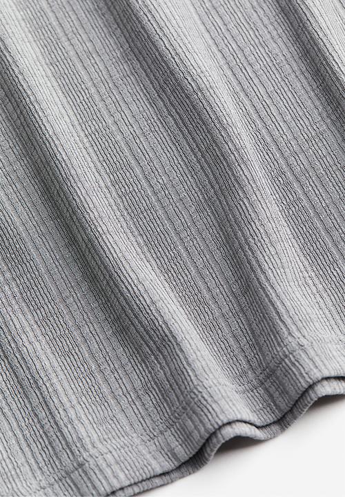 H&M - Ribbed top - grey