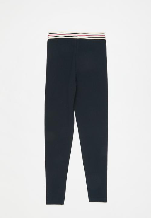 POLO - Girls bianca textured legging - navy