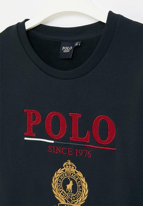 POLO - Boys bradley crested sweater - navy