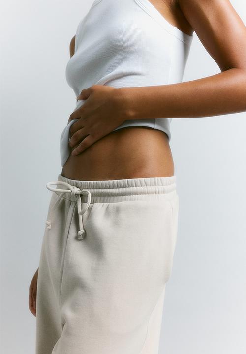 H&M - Wide sweatpants - beige