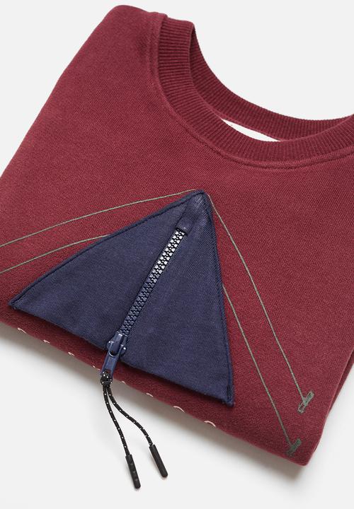 MANGO - Sweatshirt peeka - bordeaux