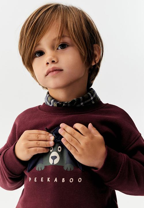 MANGO - Sweatshirt peeka - bordeaux