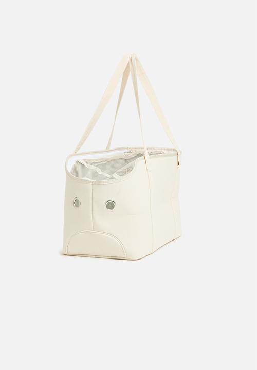 Pet Collection - On the go pet carrier - off white