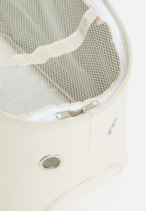 Pet Collection - On the go pet carrier - off white