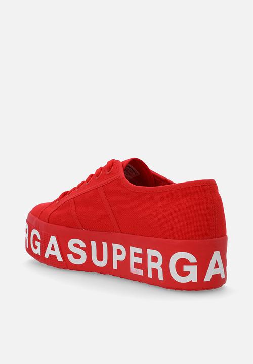 SUPERGA - 2790 cotl  2790 cot-lettering canvas - avl total red
