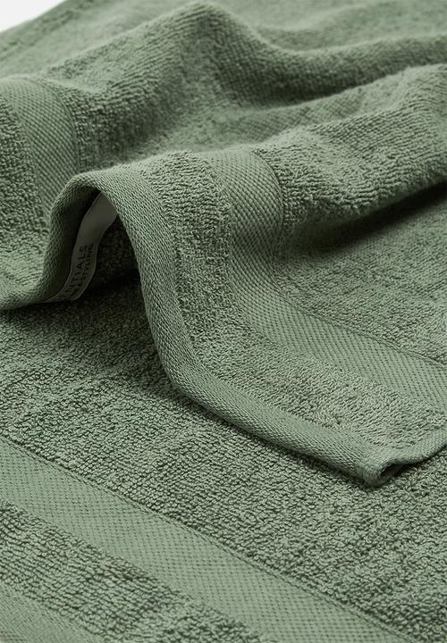 Bathroom Solutions - Essential hand towel set of 2 - Army