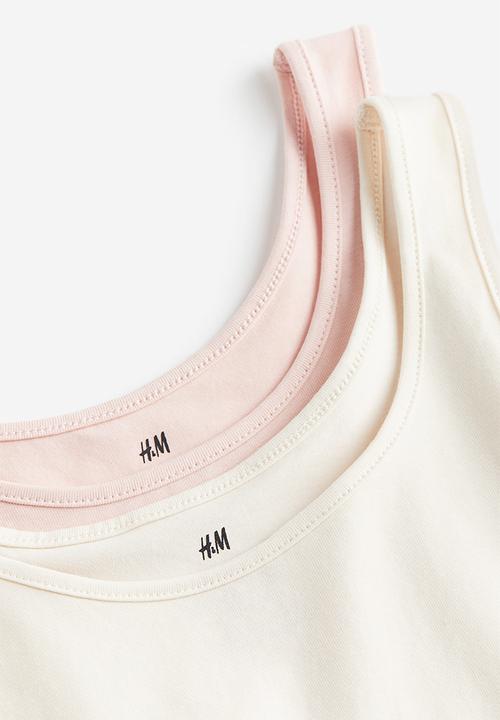 H&M - 2 Pack vest tops - pink