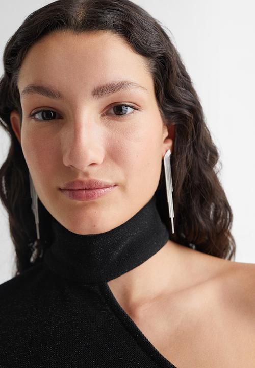 MANGO - Top bling - black