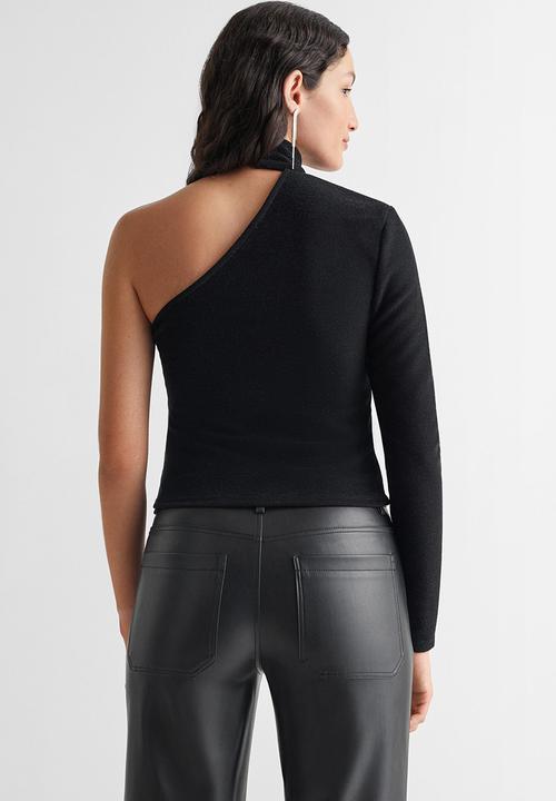 MANGO - Top bling - black