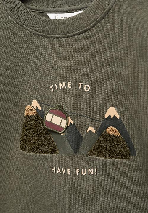 MANGO - Sweatshirt mountain - khaki