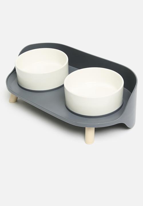 Pet Collection - Pet bowl feeding set - blue