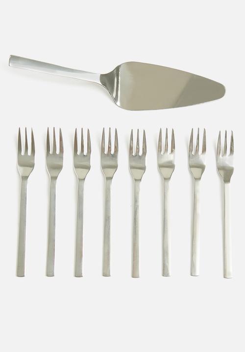 Excellent Houseware - Cake set- Silver