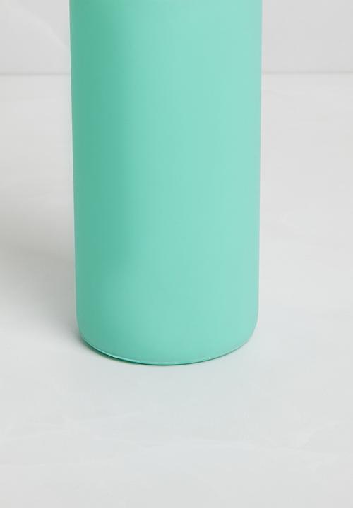 Sixth Floor - Silicone grip glass bottle - blue
