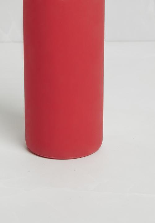 Sixth Floor - Silicone grip glass bottle - Red