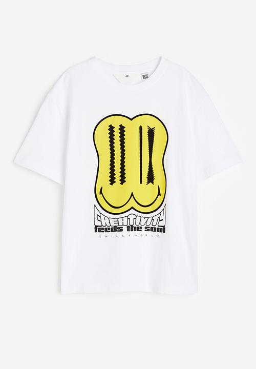 H&M - Printed t-shirt - white