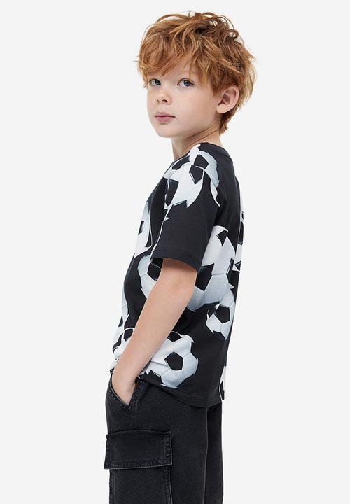 H&M - Printed jersey t-shirt - black