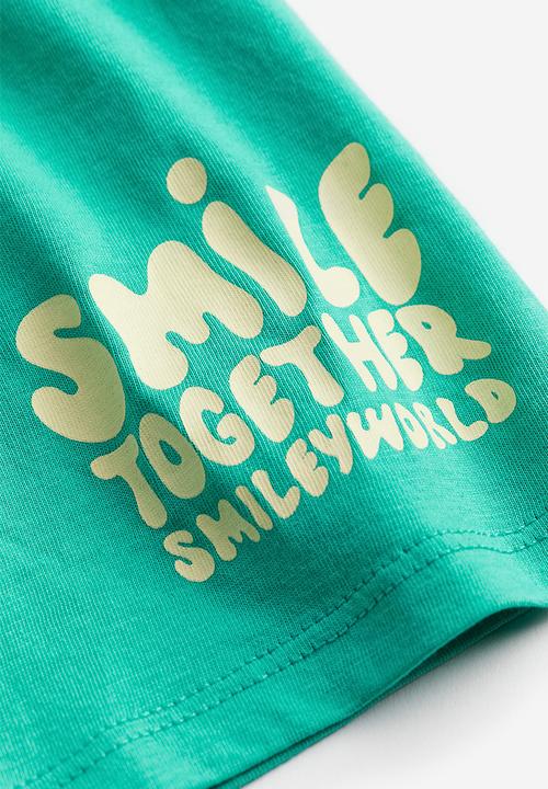 H&M - Oversized printed t-shirt - green