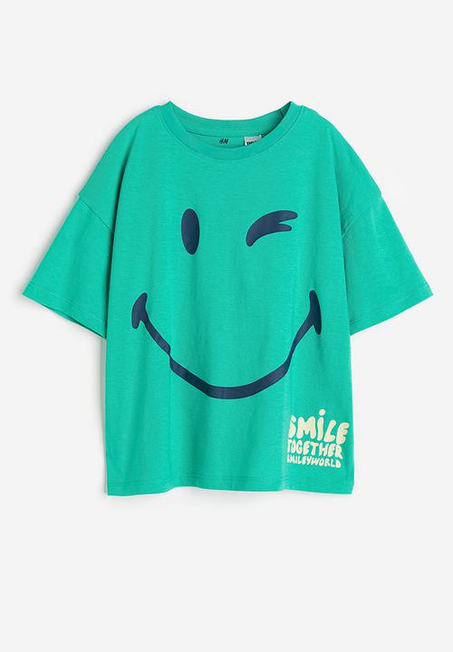 H&M - Oversized printed t-shirt - green