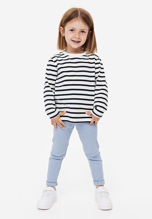 H&M - Long-sleeved jersey top - blue & white