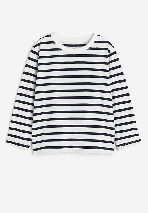 H&M - Long-sleeved jersey top - blue & white
