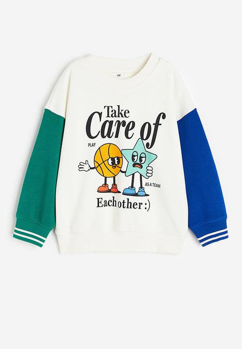 H&M - Printed sweatshirt - white