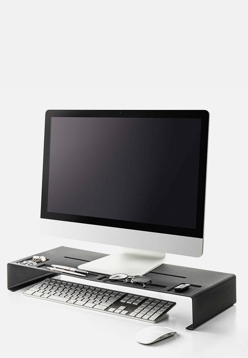 Yamazaki - Steel Tower PC Monitor Stand - White