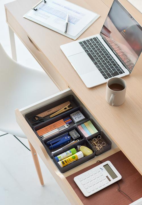 Yamazaki - Tower Stackable Organizer Med - Black