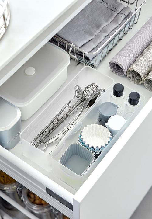 Yamazaki - Tower Stackable Organizer Large Deep - White