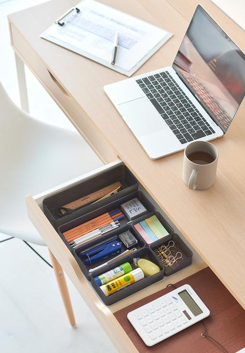Yamazaki - Tower Stackable Organizer Large Deep - Black