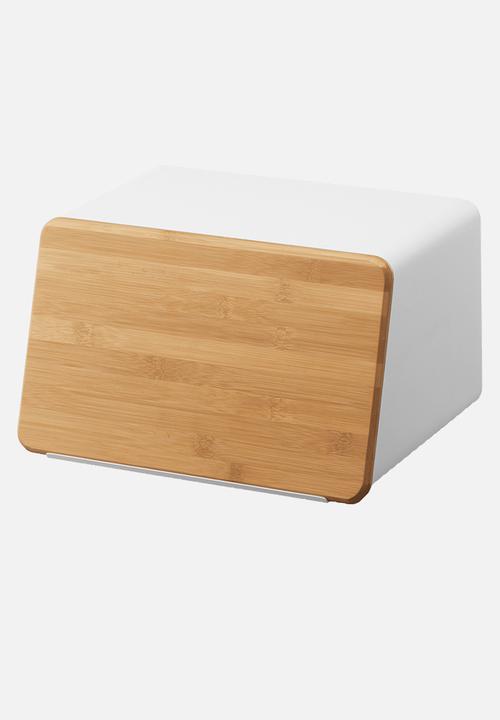 Yamazaki - Tower Bread Case w/ Removable Lid - White