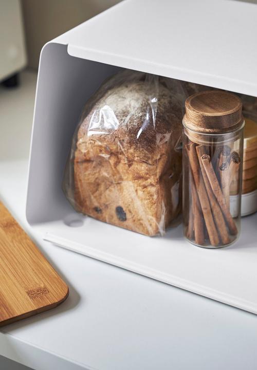 Yamazaki - Tower Bread Case w/ Removable Lid - White