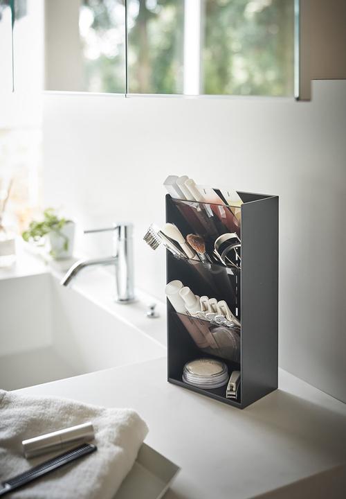 Yamazaki - Tower Makeup Storage Case - black