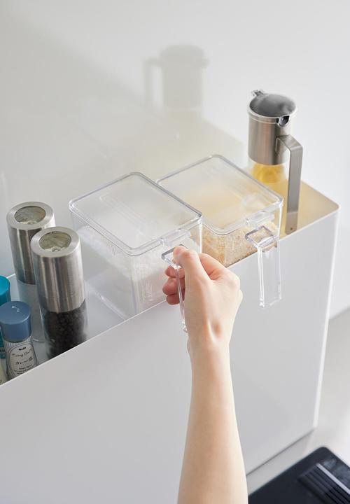 Yamazaki - Tower Sliding Seasoning Rack - White