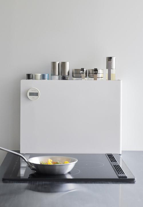 Yamazaki - Tower Sliding Seasoning Rack - White