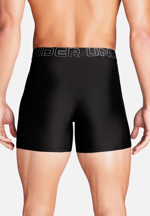 Under Armour - Tech 6" 3 pack solid boxer briefs - black 