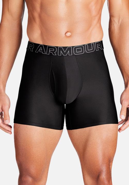 Under Armour - Tech 6" 3 pack solid boxer briefs - black 