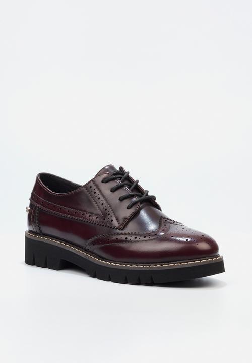 Miss Black - Oxford 1 brogue - wine