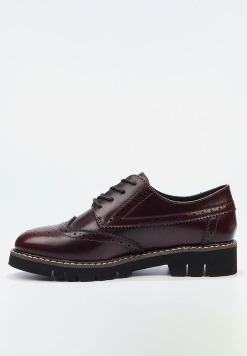 Miss Black - Oxford 1 brogue - wine
