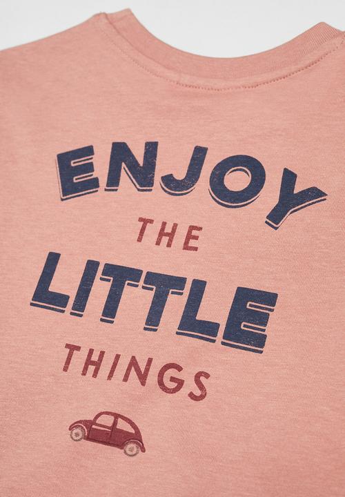 MANGO - T-shirt rollin - cherry
