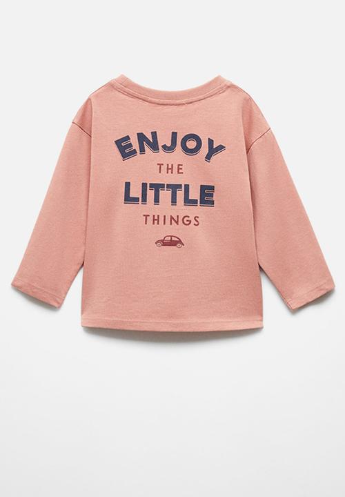MANGO - T-shirt rollin - cherry