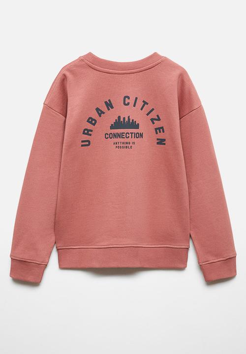 MANGO - Sweatshirt global - cherry