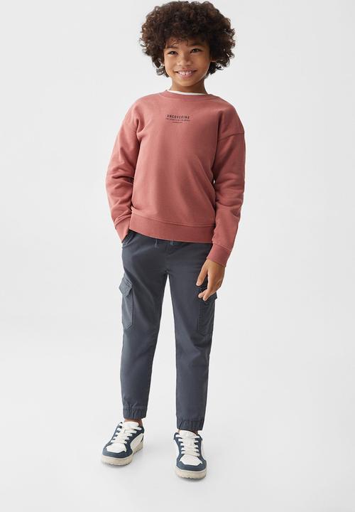 MANGO - Sweatshirt global - cherry