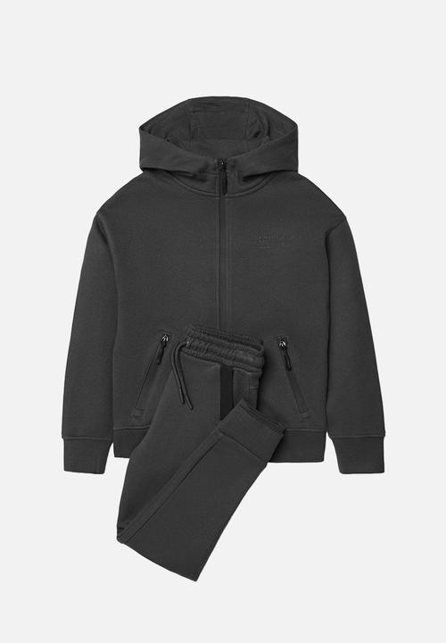 MANGO - Trousers nylonp - charcoal