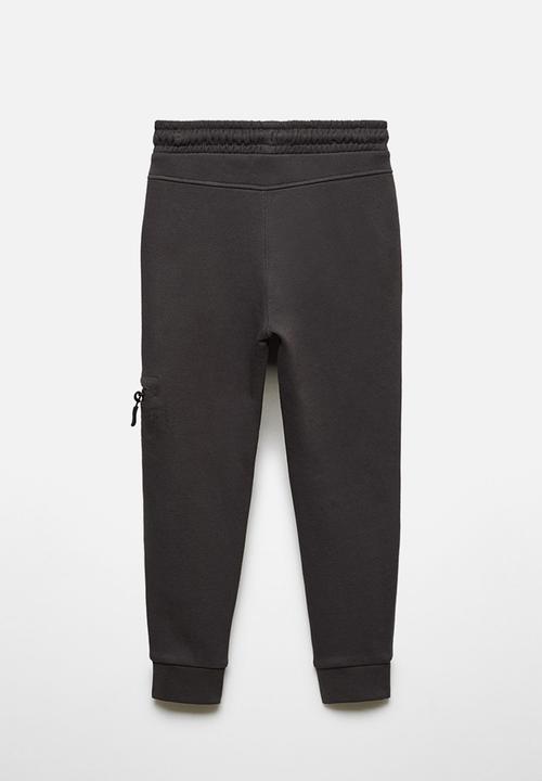 MANGO - Trousers nylonp - charcoal
