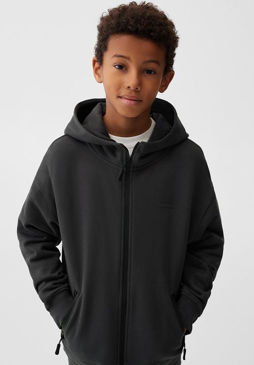 MANGO - Sweatshirt nylonj - charcoal