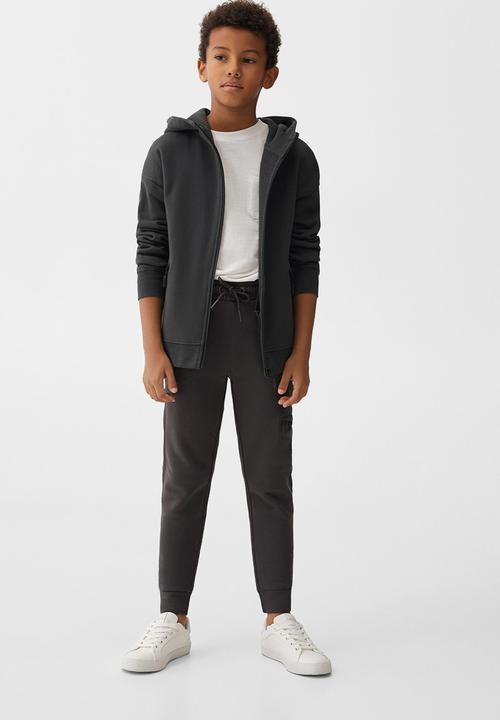 MANGO - Sweatshirt nylonj - charcoal