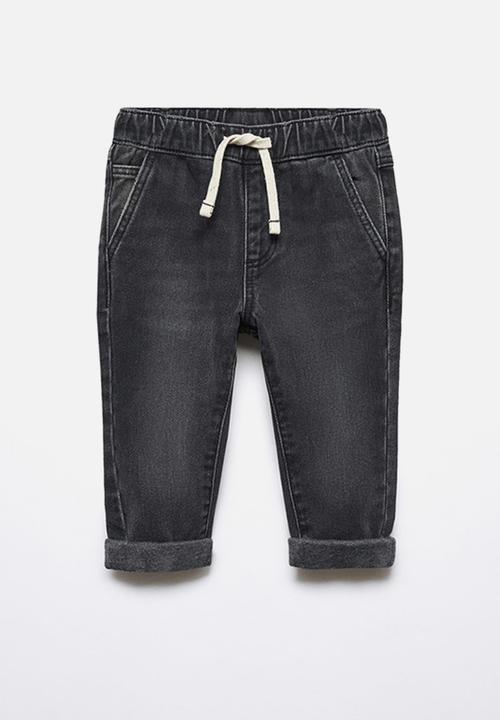 MANGO - Jeans santib - black denim